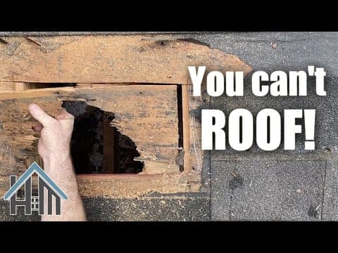 How to roof? You can&#39;t! Replace architect shingles and plywood.