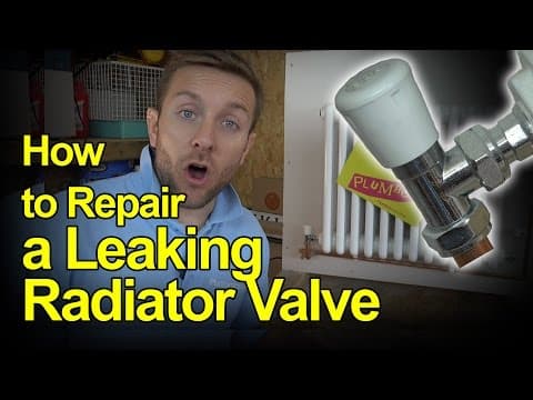 HOW TO REPAIR A LEAKING RADIATOR VALVE - Plumbing Tips
