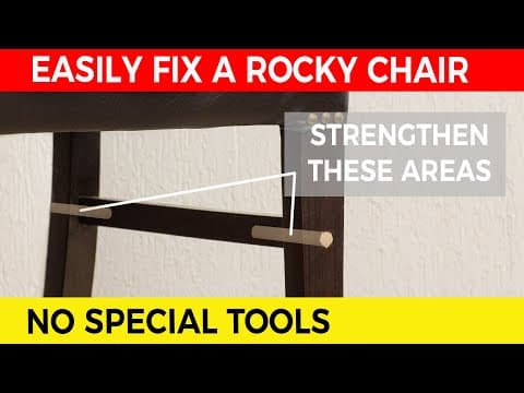 How to Reinforce Dining Room Chair Legs 🪑