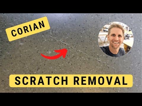 Scratch Removal - Corian Solid Surface Countertop Scratch Removal Sanding