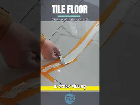 How to Repair CRACKED TILE at Home DIY | cracked tile repairing | ceramic tile repair #howto #diy