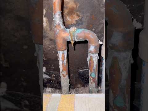 Repairing A Copper Waterline Leak