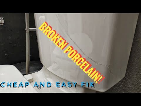 Cracked toilet fix! No leak, no plumber, just a cheap fix.