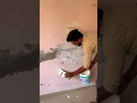 Wall waterproofing treatment Step by Step #homedecor #painting #diy #wallpaint #shorts