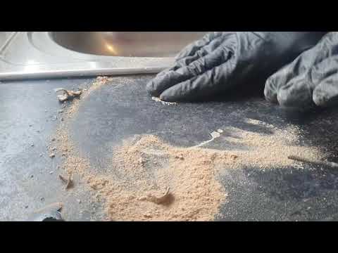Kitchen Worktop Burn Repair - How to repair a laminate worktop professionally