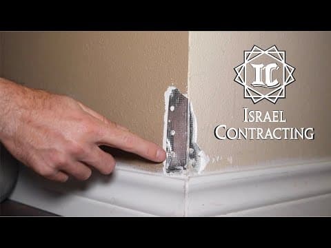 Sheetrock (drywall) Corner bead repair tutorial