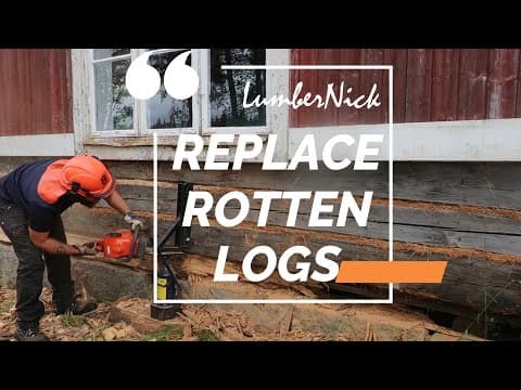 DIY - REPLACE ROTTEN LOGS