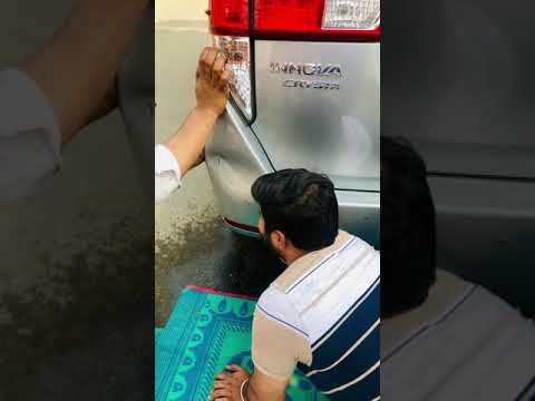 How to remove dent from bumper | Innova Crysta