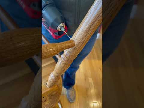 Wooden chair spindle fix