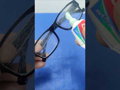 How to clean and remove scratches from glasses #diy