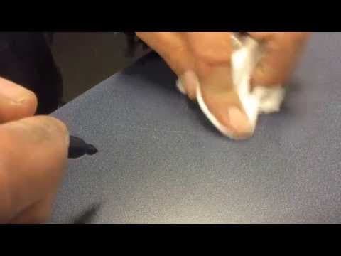 How to Repair a Scratch in a Laminate Coutertop with a Sharpie