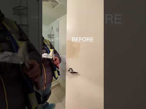 HOW TO REPAIR A HOLE IN A WOODEN DOOR|HANDYMAN’S LIFE